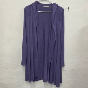 Soft Surroundings Purple‎ Cashmere Blend Cardigan Small